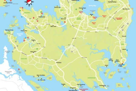 Batam Tourism Map